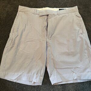 RLX 9-Inch Tailored Fit Performance Short Purple Seersucker